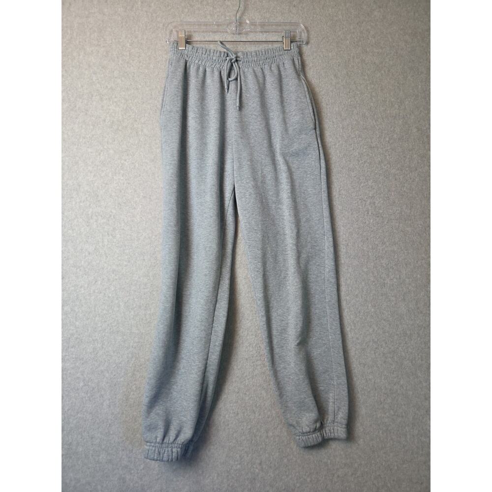 Justify Gray Heathered High Rise Sweatpant Joggers Women's Medium Pockets